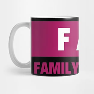 Funny family art tv Mug